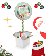 Vignette 1 Ballon "Joyeux Noël" Gonflé à l'Hélium – Une Attention Festive à Offrir