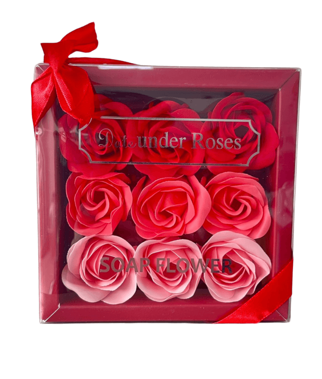 Image 1 Coffret de 9 Roses de Savon – Une Évasion Florale et Parfumée