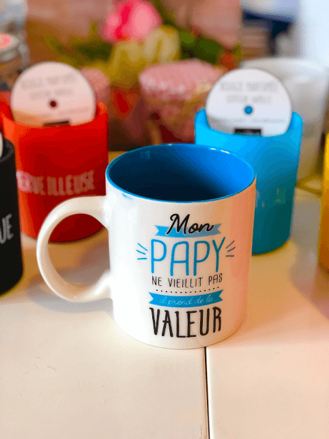 Image Mug Mon Papy ne veillit pas,il prend de la valeur