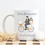 Vignette 1 Mug "Vive les Mariés" – Personnalisable avec Votre Signature