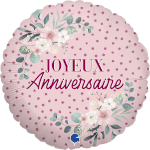 Vignette 3 Bouquet de Ballons Joyeux anniversaire aux Imprimés Fleuris