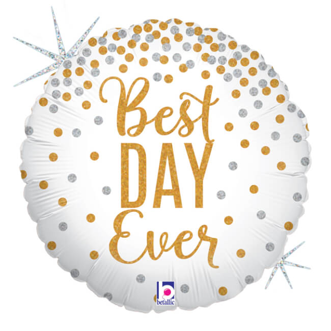 Image 2 Bouquet de Ballons "Best Day Ever" avec Cœurs – Cadeau Unique à Offrir