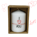 Vignette 3 Ballon "Happy Mother's Day" avec Bougie "I Love You