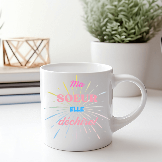 Image 2 Mug "Ma Sœur, elle déchire !!" - Offrez-lui un cadeau plein d’amour et d’humour !